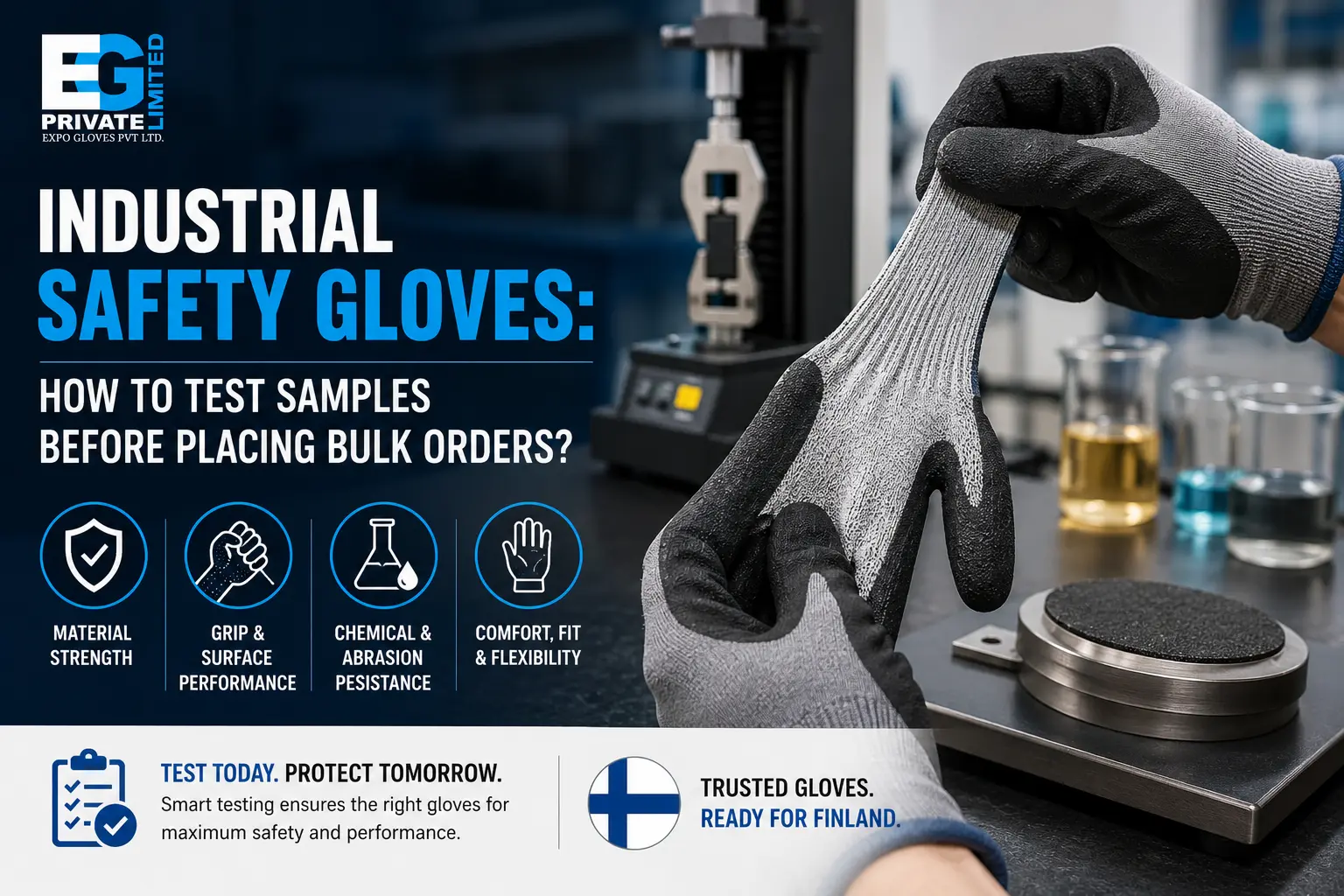 Industrial Safety Gloves: How to Test Samples before Placing Bulk Orders?