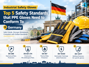 Industrial Safety Gloves: Top 5 Safety Standards that PPE Gloves Need to Conform To